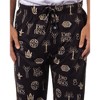 The Lord Of The Rings Mens' Tossed Print Movie Film Title Logo Pajama Pants Black - 3 of 4