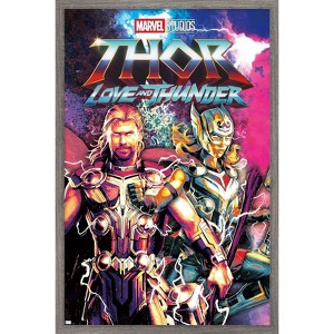 Trends International Marvel Thor: Love and Thunder - Duo Framed Wall Poster Prints - 1 of 4
