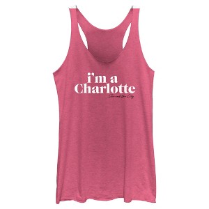 Women's Sex and the City I'm a Charlotte Text Racerback Tank Top - 1 of 4