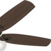 Hunter 52" Builder Lighted Ceiling Fan New Bronze Finish with LED Light Kit and WhisperWind Motor Technology - 2 of 4
