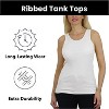 Galaxy By Harvic Women's Loose Fit Ribbed Tank Top - 2 of 4