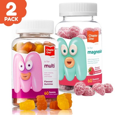 Chapter One by Zahler Gummy Bundle, Contains Multivitamin & Magnesium - 120 Total Chews