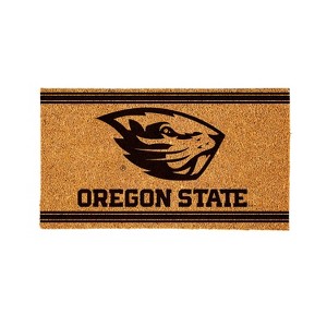 Evergreen Oregon State University Logo Turf Mat, Brown- 28 x 16 Inches Indoor Outdoor Doormat - 1 of 4
