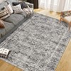 Vintage Boho Area Rug , Non-Slip, Washable, Soft, Short Pile, Non-Shedding Floor Carpet for Living Room,Bedroom Office - 2 of 4