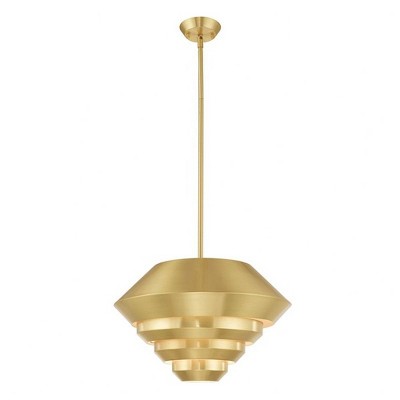 Livex Lighting Amsterdam 1 - Light Pendant in  Satin Brass