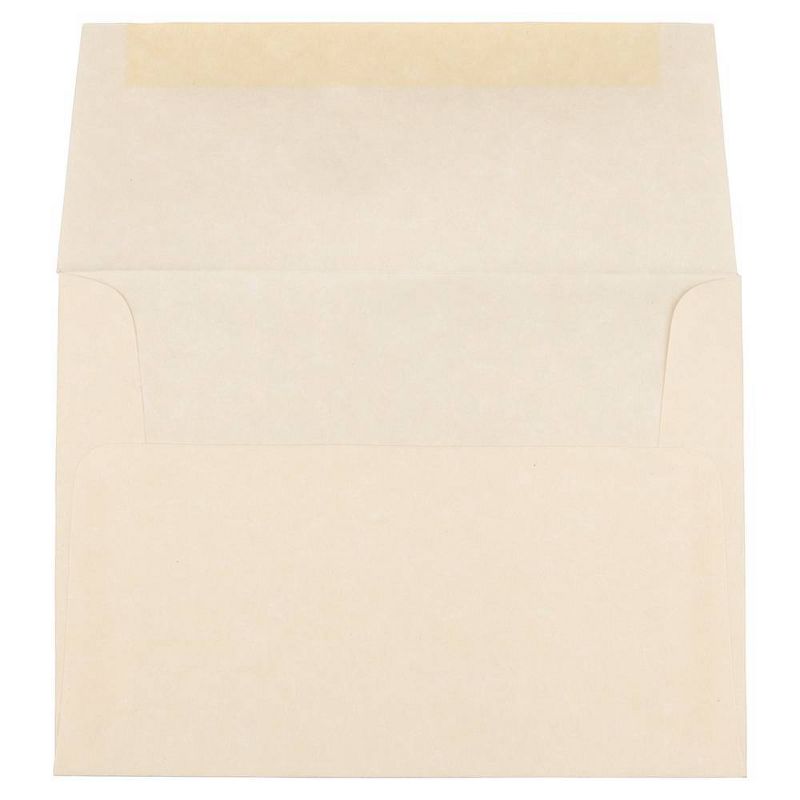 JAM Paper Envelopes A2 50ct Parchment - Natural, 2 of 4