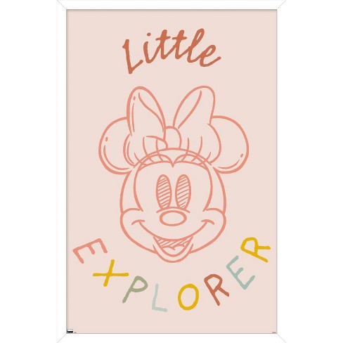 Disney 100th Anniversary - Deco-Luxe Minnie Mouse Wall Poster, 22.375 inch x 34 inch Framed, FR22979WHT22X34EC