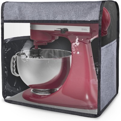 Akefit Black Blender Cover Dustproof with Window Side Pocket Storage Bag