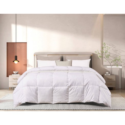 Feather Down Comforter King, Beautiful Pinch Pleat Duvet Insert