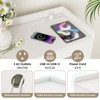 Tangkula Kitchen Pantry Cabinet Power Outlet & APP Control LED Lights Acrylic Flip Door - 4 of 4
