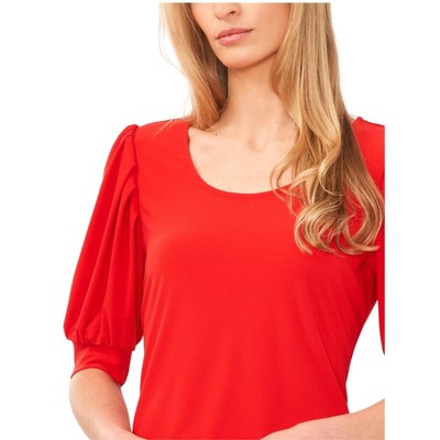 CeCe Womens Top Knit Blouse