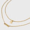 14K Gold Dipped "Mom" and Cubic Zirconia Heart Multi-Strand Pendant Necklace - Gold: Nickel-Free, Gift Box Included - 4 of 4