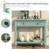 NicBex Traditional Design Vintage Console Table, Entryway Table with 2 Drawer & Bottom Shelf, Foyer Tables for Entryway, Living Room, Hallway - 3 of 4