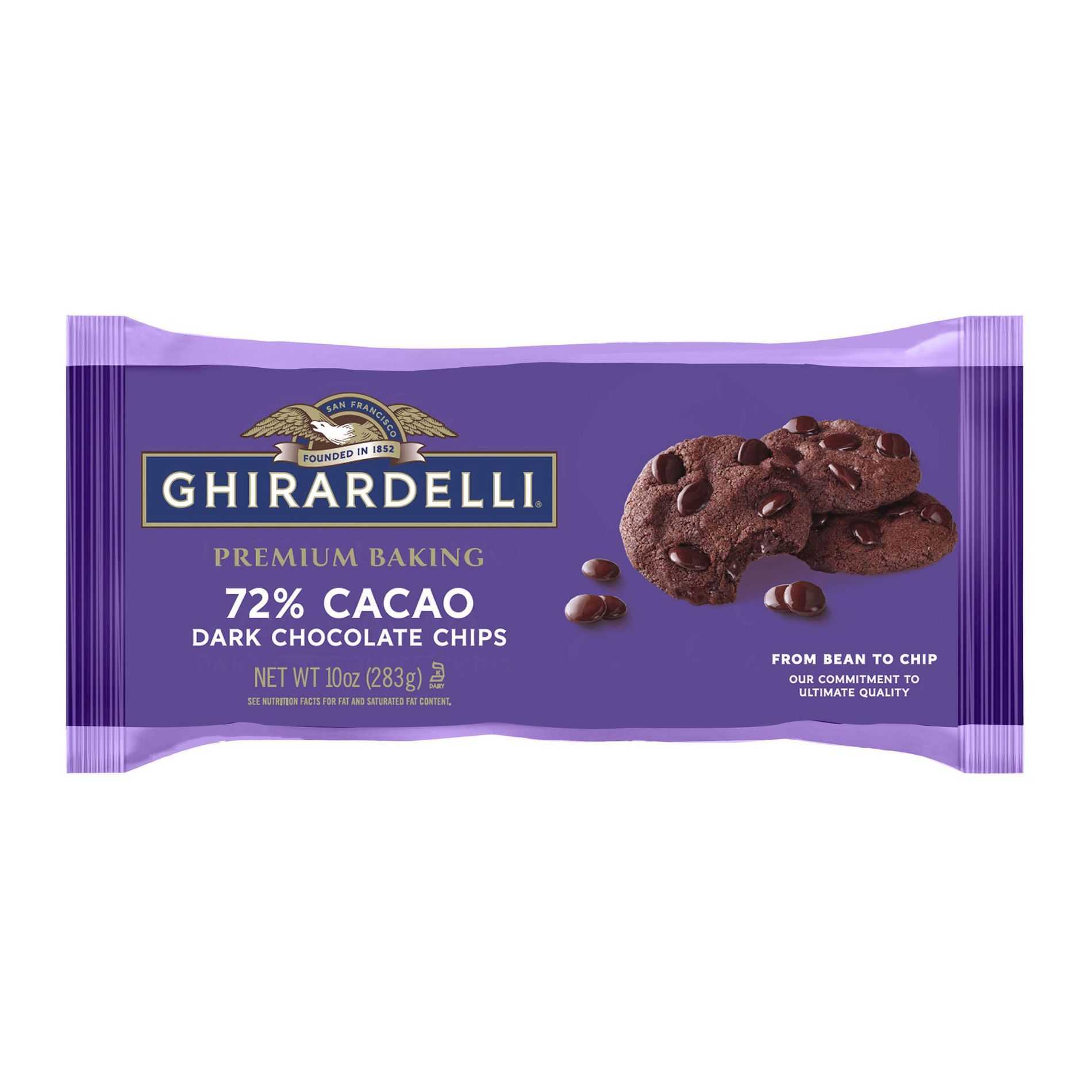 GHIRARDELLI Premium Baking 72% Cacao Dark Chocolate Chips - 10oz