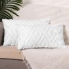 Unique Bargains Shaggy Plush Faux Fur Throw Patterned Pillow Covers 2 Pcs - 2 of 4