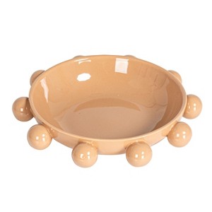 Storied Home 9.75 Inches Stoneware Bowl with Orbs and Reactive Glaze - 1 of 4