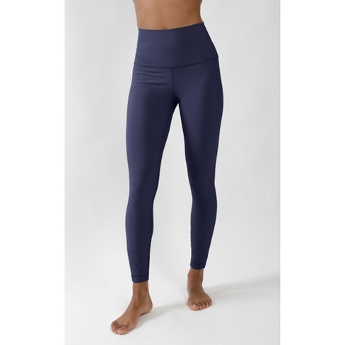 90 Degree By Reflex Interlink Faux Leather High Waist Cire Ankle Legging -  Reflecting Pond - Small : Target