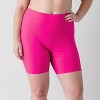 Calypsa Women's Chlorine Resistant High Waisted Mid-Thigh Swim Shorts - 4 of 4