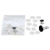 Gioberti Men's Wing Tip Collar White Tuxedo Dress Shirt with Bow Tie - 3 of 3