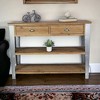 Cheung's Wooden Console Galvanized Legs Accent Table, Gray - 2 of 4