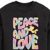 Boys' - Peanuts - Peace & Love Woodstock Graphic Long Sleeve Fleece Sweatshirt - 2 of 4
