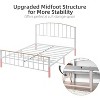 Homhougo Full Size Metal Bed Frame with Headboard and Footboard, 4 Storage Drawers, No Box Spring Needed, Upgraded Midfoot Structure, White - 4 of 4