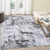 Runner Rug Modern Abstract Washable Rug Stain Resistant Carpet Non-Slip Backing Low Pile Floor Cover Kitchen Hallway EntrywayBrown/Green - 2 of 4