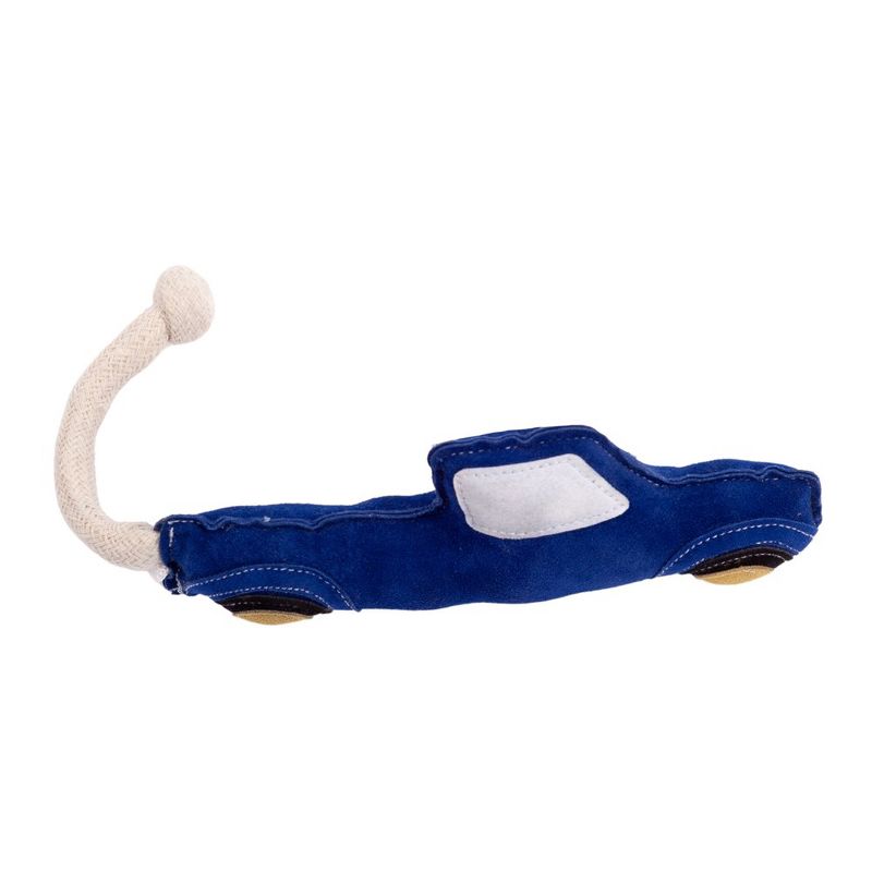 Country Living Blue Pickup Truck Dog Toy, Durable Vegan Leather, Safe for All Dog Sizes, Fun & Engaging Design, 4 of 6