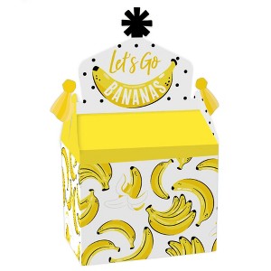 Big Dot of Happiness Let's Go Bananas - Treat Box Party Favors - Tropical Party Goodie Gable Boxes - Set of 12 - 1 of 4