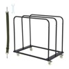 Garvee Steel Panel Truck, 1500 LBS Panel Dolly Cart with 5" Swivel Casters and 36.02" x 24.02" Deck,for Garage, Home, Warehous - 3 of 4
