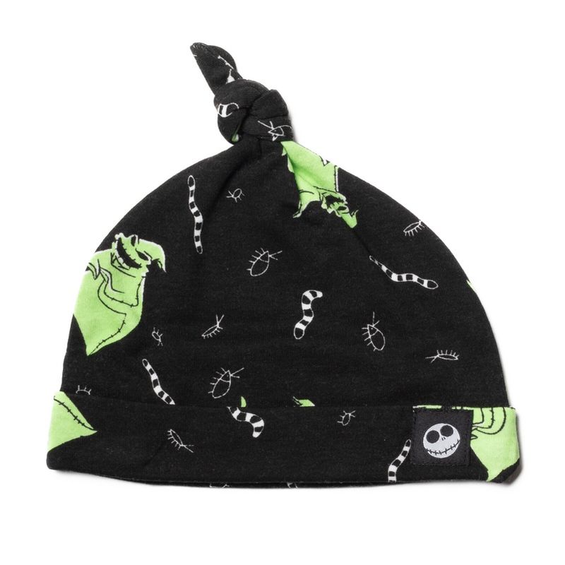 Disney Nightmare Before Christmas Zero Oogie Boogie Jack Skellington Baby Bodysuit Pants and Hat 3 Piece Outfit Set Newborn to Infant , 4 of 8