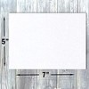 Hamilco 5x7 White Linen Cardstock Paper Blank Index Cards Flat Card Stock Heavyweight 100lb Cover 100 Pack - 3 of 4