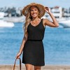 Women's Breezy Beachwear Elastic Waist Knit Cover Up Dress - Cupshe - 4 of 4