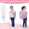 Kids backpacks Girls, Cute Lightweight Water Resistant Kindergarten Toddler Preschool Backpack Pink Butterfly - 4 of 4