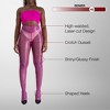 LECHERY Women's Lustrous Silky Shiny 40 Denier Semi-Opaque High-Waisted No Waistband Nylons Pantyhose Stockings (1 Pair) - 3 of 4
