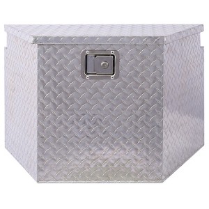 Gulches 29" Aluminum tool box,heavy duty truck bed tool box,outdoor pickup storage tool box,RV storage organizer,underbody box w/lock keys,silver, - 1 of 4