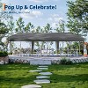 10x30 FT Heavy Duty Canopy Tent with 8 Removable Sidewalls, Portable Roller Bag, 3 Height Settings, 8 Weight Bags, 8 Stakes & 6 Guy Ropes - 2 of 4