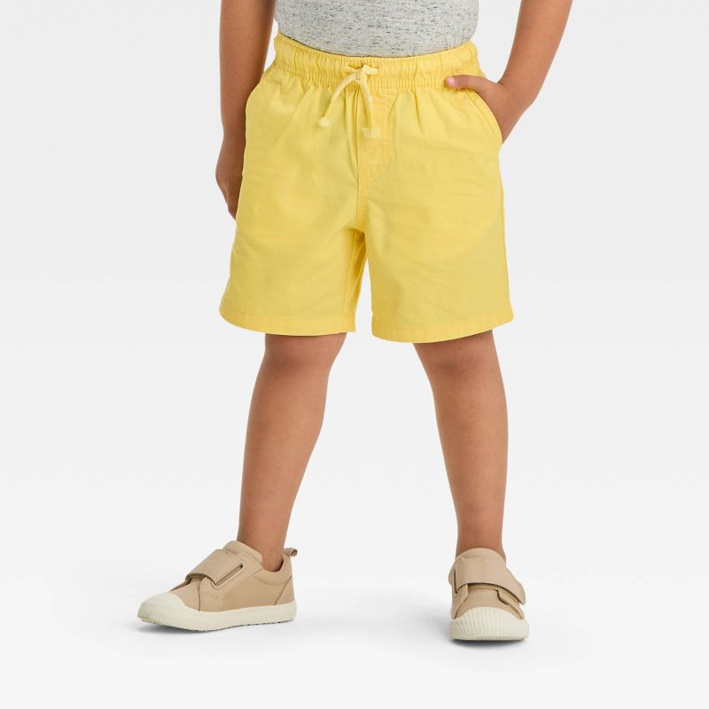 Toddler Boys' Woven Solid Pull-On Shorts - Cat & Jack™, 1 of 7