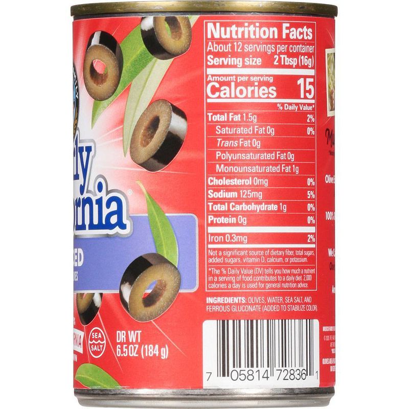 Early California Sliced Ripe Olives - 6.5oz, 3 of 6