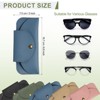 Unique Bargains PU Leather Eyeglass Case with Magnetic Snap 3" x 6.6" - 2 of 4
