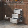 VEVOR Outdoor Kitchen Drawers 16" W x 21.5" H x 18" D, Flush Mount Triple Access BBQ Drawers with Stainless Steel Handle, BBQ Island Drawers,Silver - 4 of 4