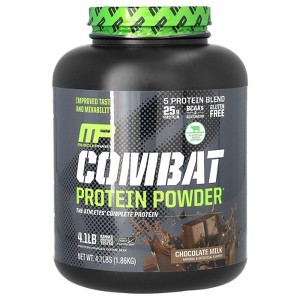 MusclePharm Combat Protein Powder, Chocolate Milk, 4.1 lb (1.86 kg) - 1 of 3