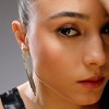Women's Dangling Drop Earrings - Champayne Gold - 3 of 4