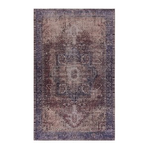 ChicFurnit Rug Area Rug Washable and Stain Resistant for High Traffic Indoor Spaces, Red, 18.5"*12.2"*8.3" - 1 of 4