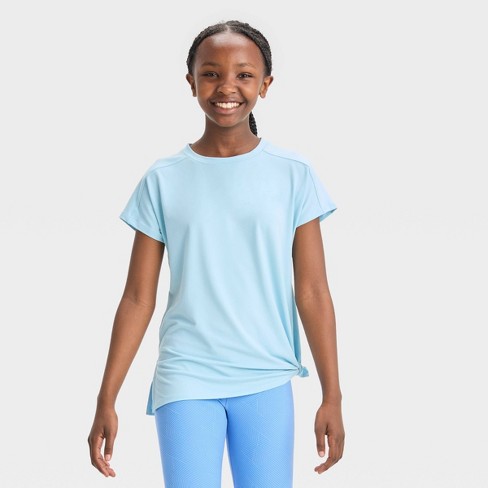 Girls' Short Sleeve Fashion T-shirt - All In Motion™ : Target