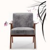 CAVINAS Upholstered Accent Chair,Mid Century Arm Chair with Wood Frame for Bedroom,Reading Room - 3 of 4