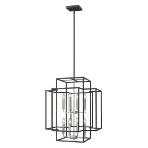Z-Lite Titania 8 - Light Chandelier in  Black/Brushed Nickel - 1 of 3