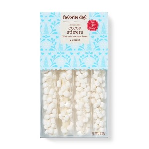 Christmas White Chocolaty Coated Stirrers with Marshmallows - 1.2oz - Favorite Day™ - 1 of 3