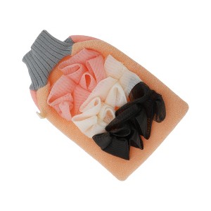 Unique Bargains Bath Flower Shower Gloves for Bathroom 8.66"x5.51" Pink 1 Pc - 1 of 3