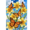 Briarwood Lane Spring Garden Flag 12x18 For Outdoor Monarch Butterflies For Spring Garden Flag Flags For Outside - 3 of 4